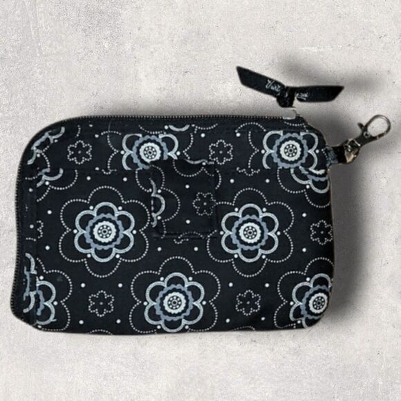 THIRTY-ONE BLACK AND WHITE FLORAL WALLET - Picture 1 of 8